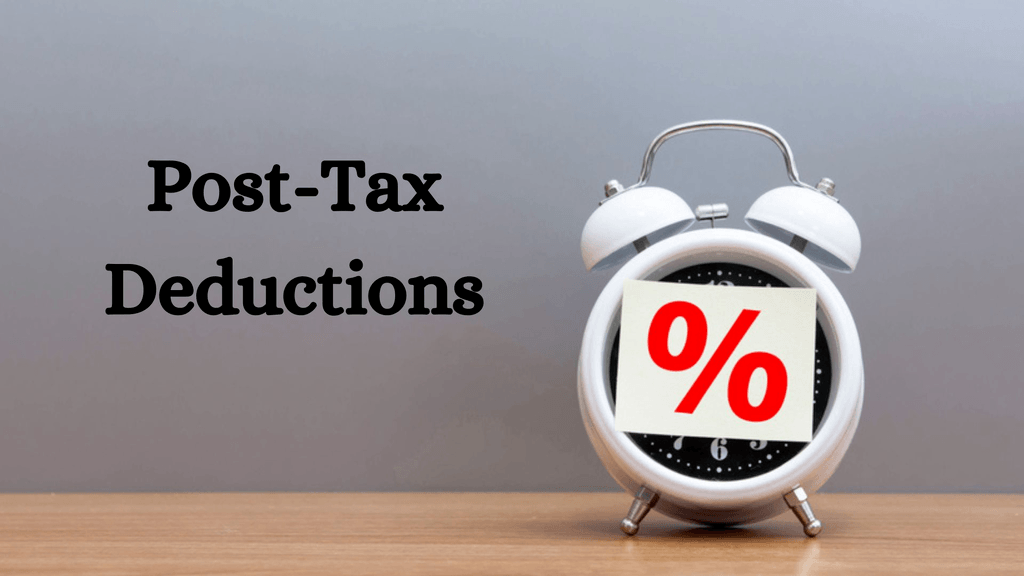 Post tax deductions - Shiftbase
